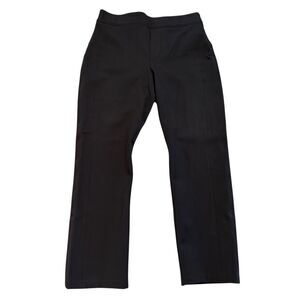 Spanx Womens The Perfect Pant Slim Straight Pants Black L Petite 20254Q Career